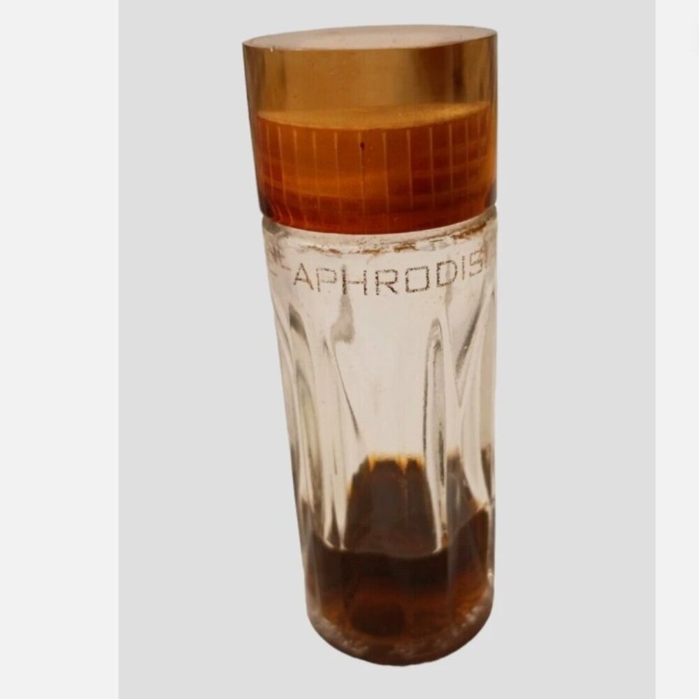 VNT Faberge APHRODISIA Cologne SPLASH 1 oz Bottle 1/4 Full Vanity Collectible